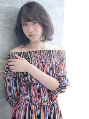 ひし形シルエットボブ