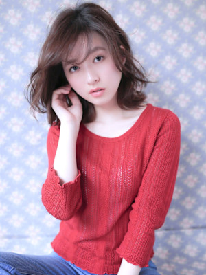 小顔ほつれラフカールボブ