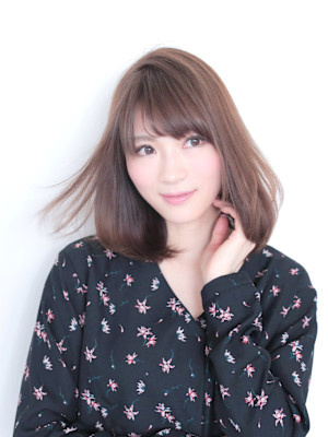 透け感抜群ボブ