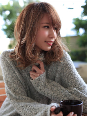 大人ゆるウェーブボブディ