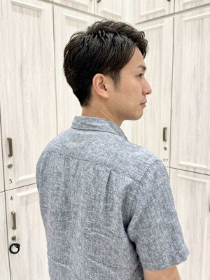 大人のナチュラルセンターパート