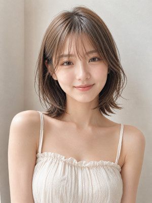 透明感ミディレイヤー