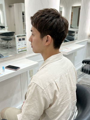 爽やか束感ショートレイヤー