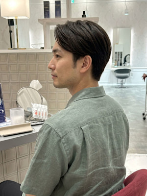 大人センターパートショート
