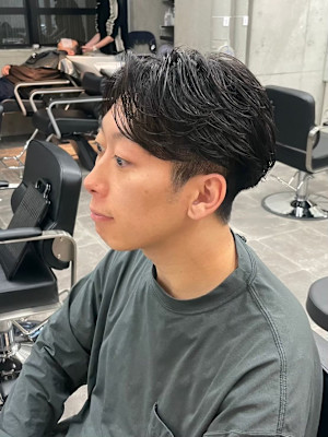 毛流れメンズパーマ