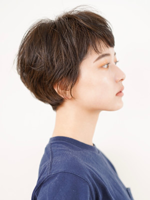 前下がりショート・ボブ/絶壁解消/前髪あり/40代/30代