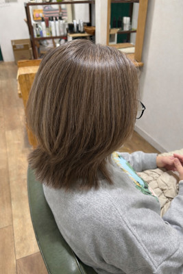 ブリーチ無し・白髪ぼかし