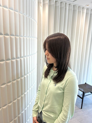 アッシュベージュ×レイヤー