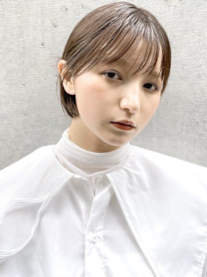 大人ボブ前髪ボブ小顔カット