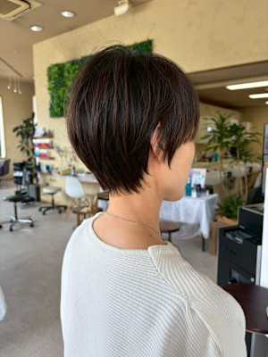 【藤枝】大人美シルエットの丸みショート髪質改善ボブ