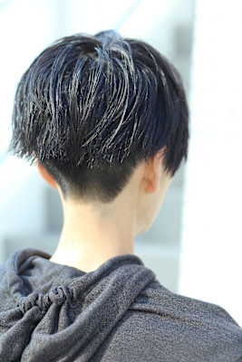 メンノン系マッシュ刈り上げグランジネープレスマートツーブロ