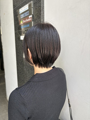 ショートボブ×丸みショート×くびれショート×前髪あり×横浜