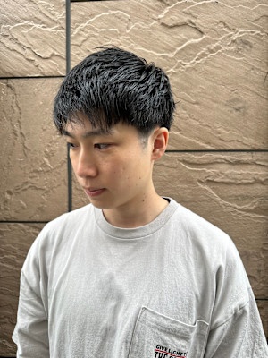 大人ナチュラルツーブロック