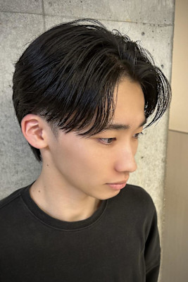 毛流れセンターパート