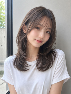 くびれレイヤーミディロング