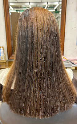 縮毛矯正ビフォーアフター
