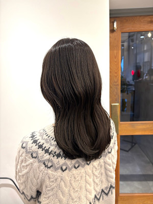 アッシュブラウン　透明感カラー　モカブラウン　ヘアカラー