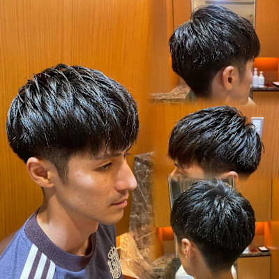 銀座 理容室 ツーブロスタイル
