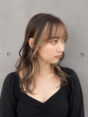 小顔効果絶大◎レイヤードカラー