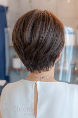 ♪オリーブグレークラゲヘアーココアベージュ小顔レイヤー黒髪