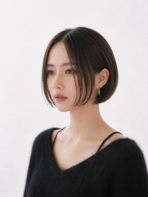 前下がりのショートボブ