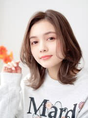 20代30代/大人可愛い/小顔ひし形/レイヤースタイル