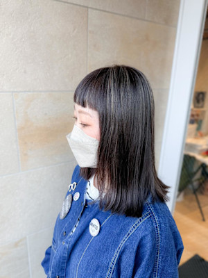 40代50代白髪ぼかし細かめハイライト脱白髪染めグレージュ