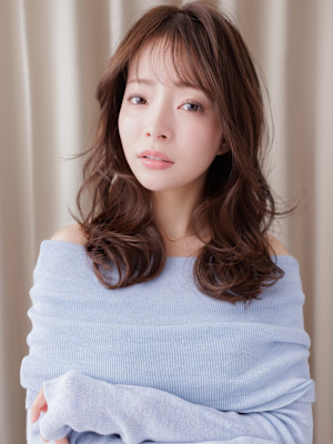 ローライトカラーデジタルパーマ韓国巻きウェーブ30代40代