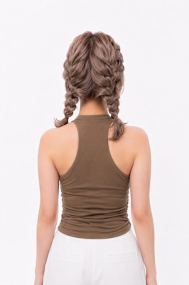 編み込みヘアダウン