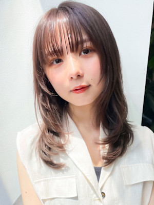 カットカラーAUJUAトリートメント　髪質改善