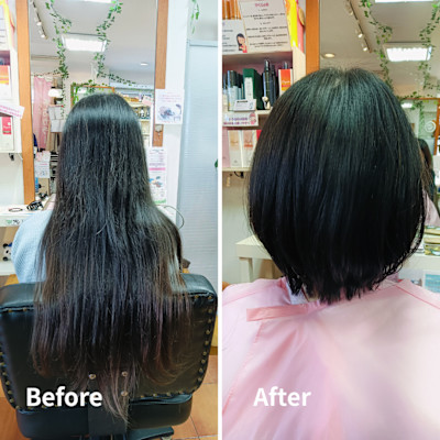 長年 伸ばしてきた 髪の毛でヘアドネーション！