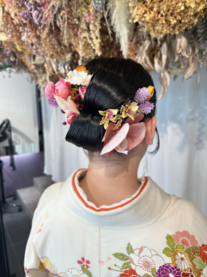 卒業式ヘアセット×袴着付け♪yu