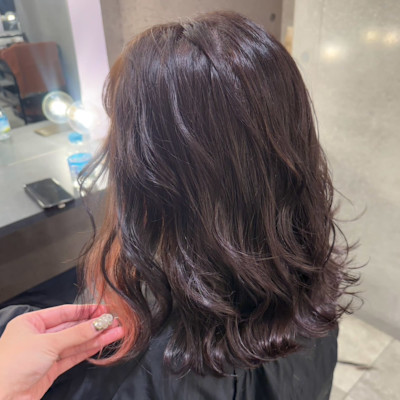 長めボプスタイルにレイヤー　