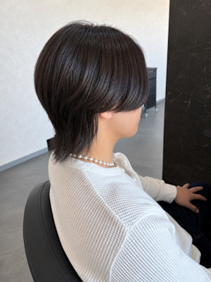 絶壁解消◎丸みマッシュウルフ