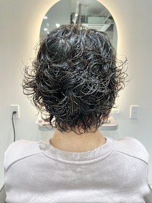 ショートヘアパーマ