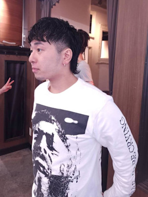 コンパクトなマレットヘアー