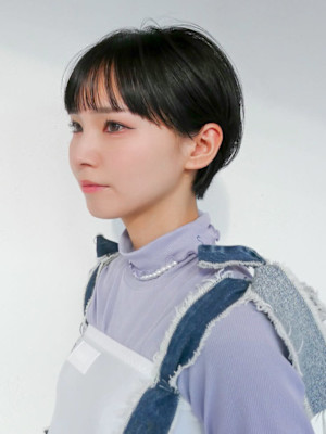 ショート前髪カットダークアッシュ_ba578671
