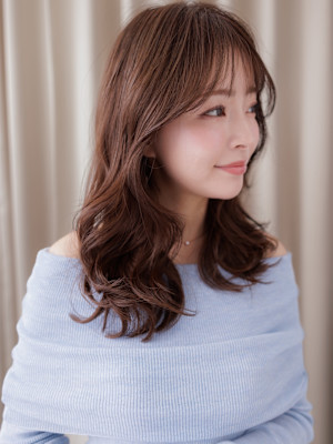 ローライトカラーデジタルパーマ韓国巻きウェーブ30代40代