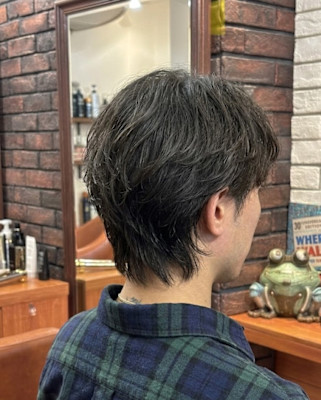 立体的な重なりと動きの大人のマッシュ【337スタイル】