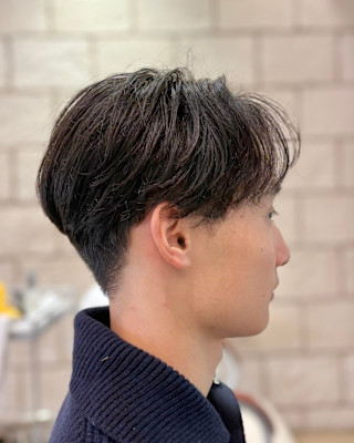 韓国風センターパート・フェザーショート・RENJISH大田