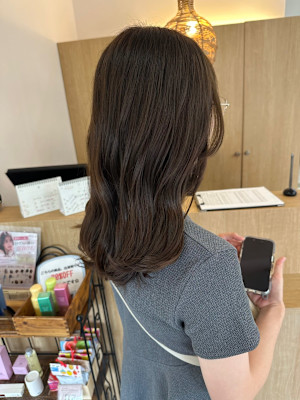 赤み消しアッシュブラウン