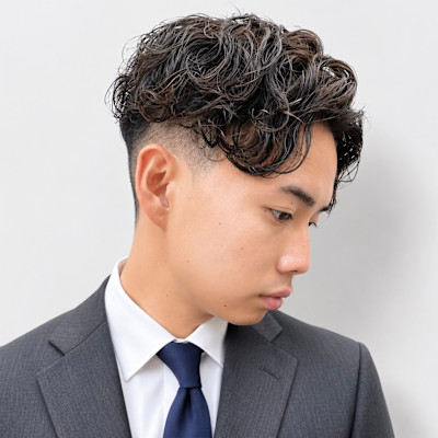 ビジネスカジュアルパーマ