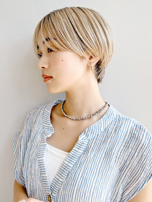 大人かっこいいショートカットボブ外国人風