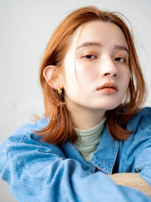 アンニュイ大人ミディアムセミロング濡れ感20代30代