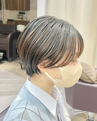 ショート×ショートボブ×丸みショート×大人可愛いヘア×横浜