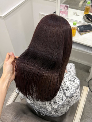 縮毛矯正×5ステップトリートメントで艶々に＊まゆ