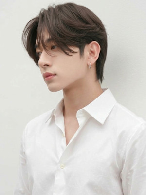 コンマヘアビジカジナチュラルセンターパート　韓国風コンマヘア