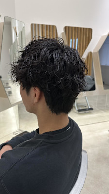 【大根担当】襟足あり×緩めスパイラルパーマ