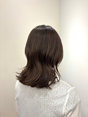 アッシュブラウン　アッシュベージュ　ヘアカラー　髪質改善