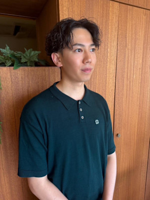 パーマでオシャレに爽やかヘアー